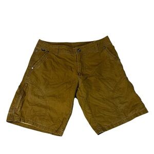 KÜHL Vintage Patina Dye Hiking Shorts Mens 32 Brown Outdoor Trail Workwear